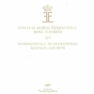 No Artist - Concours Musical International Reine Elisabeth 1971 / Internationale Muziekwedstrijd Koningin Elizabeth 1971