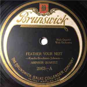 Amphion Quartet / Billy Jones  And Ernest Hare - Feather Your Nest / All She'd Say Was 