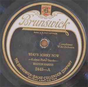 Marion Harris - Who's Sorry Now / Waitin' For The Evenin' Mail