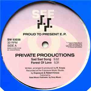 Private Productions - Proud To Present EP