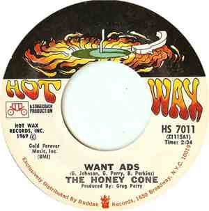 The Honey Cone - Want Ads / We Belong Together