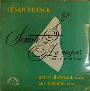 David Oistrakh, Lev Oborine - Cesar Franck: Sonate En la Majeur