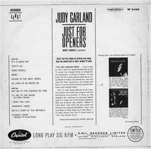 Judy Garland - Just For Openers