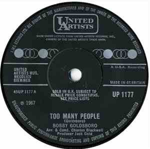 Bobby Goldsboro - Too Many People