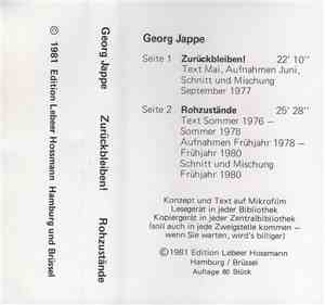 Georg Jappe - Zurückbleiben! Rohzustände
