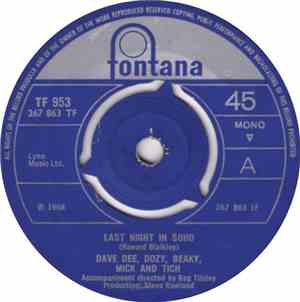 Dave Dee, Dozy, Beaky, Mick And Tich - Last Night In Soho