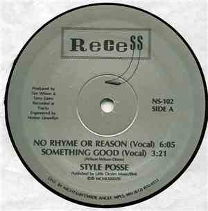 Style Posse - No Rhyme Or Reason / Something Good
