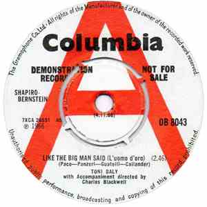 Toni Daly - Like The Big Man Said (L'uomo d'oro)