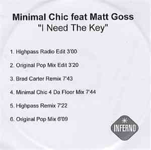 Minimal Chic Feat. Matt Goss - I Need The Key