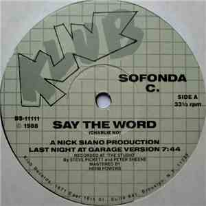 Sofonda C. - Say The Word