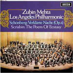 Zubin Mehta, Los Angeles Philharmonic, Schönberg / Scriabin - Verklärte Nacht (Op.4) / The Poem Of Ecstasy