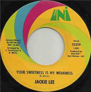 Jackie Lee - Your Sweetness Is My Weakness / You Were Searching For A Love