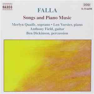 Manuel De Falla - Songs And Piano Music