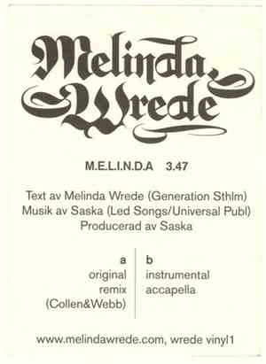 Melinda Wrede - M.E.L.I.N.D.A