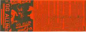 GG Allin & Disappointments - Ice Pick 04/89
