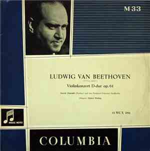 Ludwig van Beethoven - David Oistrakh und das Das Festspiel-Orchester Stock ...