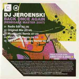 DJ Jeroenski / Arno Cost & Arias - Back Once Again (Renegade Master 2007) / ...