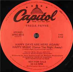 Freda Payne - Happy Days Are Here Again / Happy Music (Dance The Night Away)