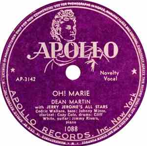 Dean Martin - Oh! Marie / Walkin' My Baby Back Home