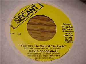 DAVID COGGESHALL - You Are The Salt Of The Earth