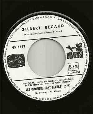 Gilbert Bécaud - Les Cerisiers Sont Blancs / La Grande Roue