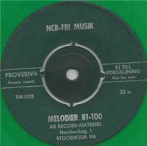 Unknown Artist - Melodier 81-100 / Melodier 101-120