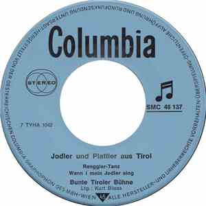 Bunte Tiroler Bühne - Jodler Und Plattler Aus Tirol (Yodeling And Schuhplattler From Beautiful Tyrol)