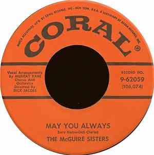The McGuire Sisters - May You Always
