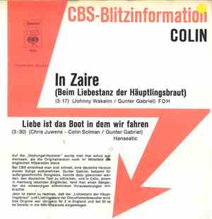 Colin  - In Zaire (Beim Liebestanz Der Häuptlingsbraut)