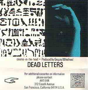 Gregory Whitehead - Dead Letters