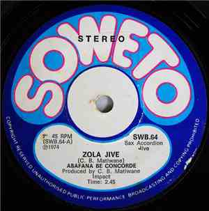 Abafana Be Concorde - Zola Jive / Tap Tap