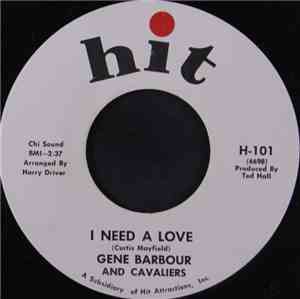 Gene Barbour And The Cavaliers - I Need A Love