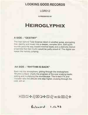 Hieroglyphix - Destiny / Rhythm Is Back