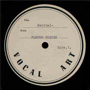 Various - Recital - Famous Voices
