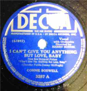 Connie Boswell - I Can't Give You Anything But Love, Baby / When It's Sleepy Time Down South