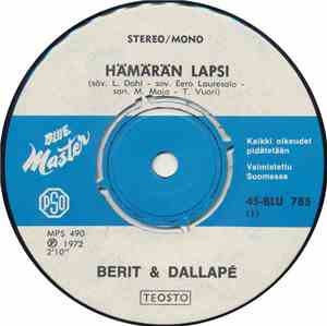 Berit & Dallapé - Hämärän Lapsi / Pikkukosken Tarina
