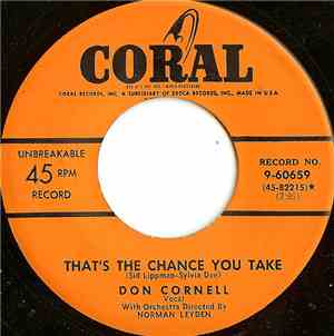 Don Cornell - That's The Chance You Take / I'll Walk Alone