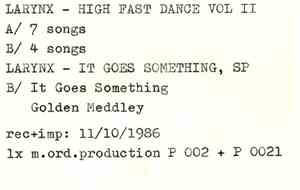 Larynx - High Fast Dance Vol II