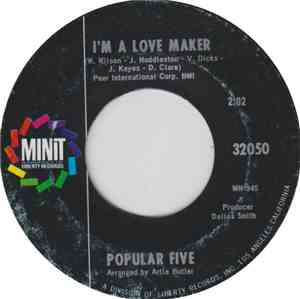 Popular Five - I'm A Love Maker / Little Bitty Pretty One