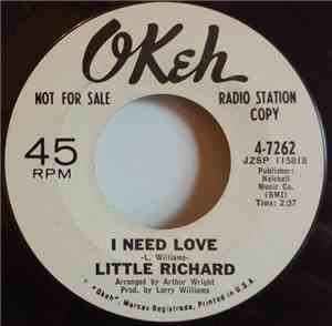 Little Richard - I Need Love / The Commandments Of Love