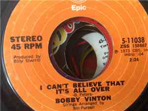 Bobby Vinton - I Can't Believe That It's All Over