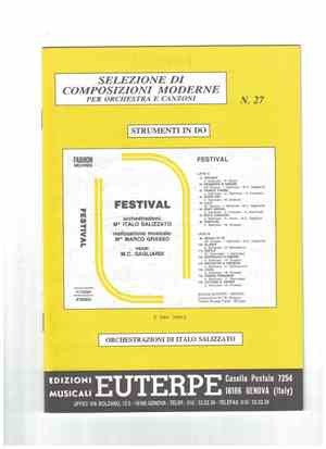 Italo Salizzato - Festival