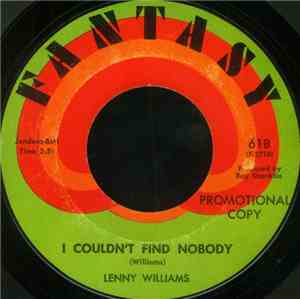 Lenny Williams - I Couldn't Find Nobody / Lisa's Gone