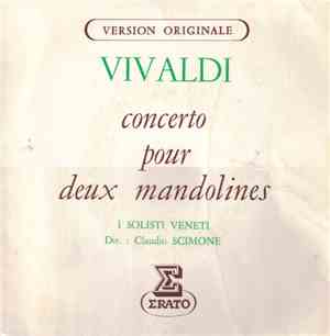 Vivaldi, Claudio Scimone, I Solisti Veneti - Concerto Pour 2 Mandolines