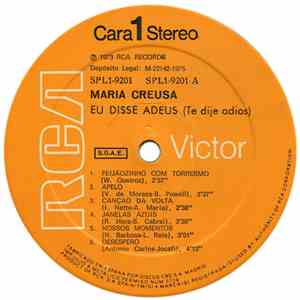 Maria Creuza - Eu Disse Adeus (Te Dije Adiós)