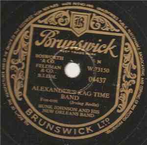 Bunk Johnson And His New Orleans Band - Alexander's Ragtime Band / Tishomin ...