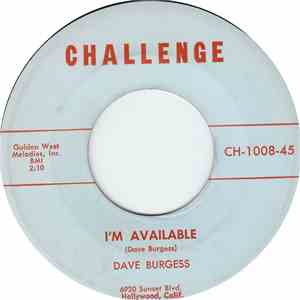 Dave Burgess - Who's Gonna Cry / I'm Available