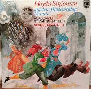 Haydn — Academy Of St.Martin-In-The-Fields - Neville Marriner - Symphonies  ...