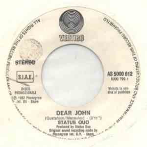 Status Quo / Central Line - Dear John / Walking Into Sunshine
