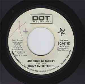 Tommy Overstreet - Ann (Don't Go Runnin') / Within This World Of Mine